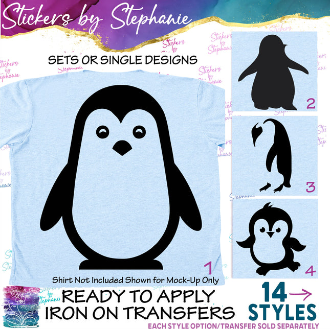 (s01A-117) Penguin Iron-On Transfer