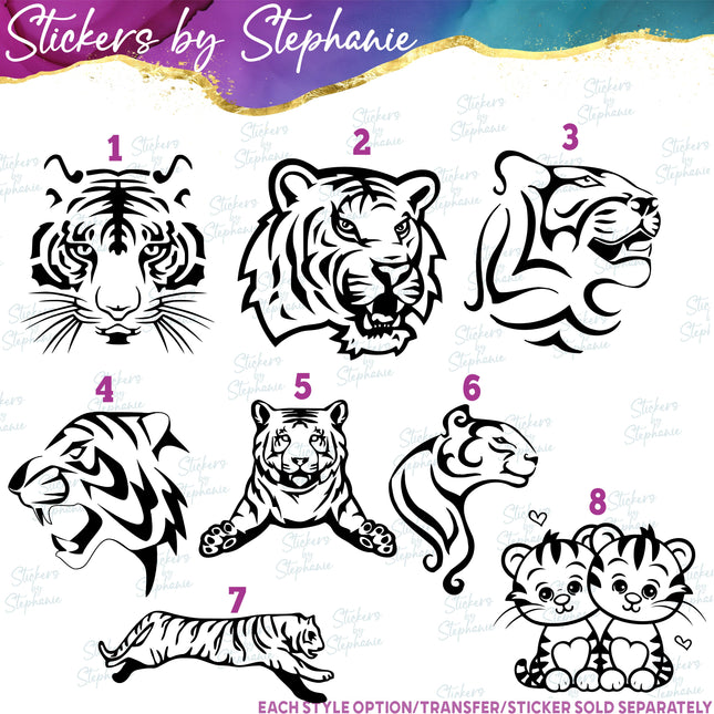 (s01A-127) Tiger Iron-On Transfer