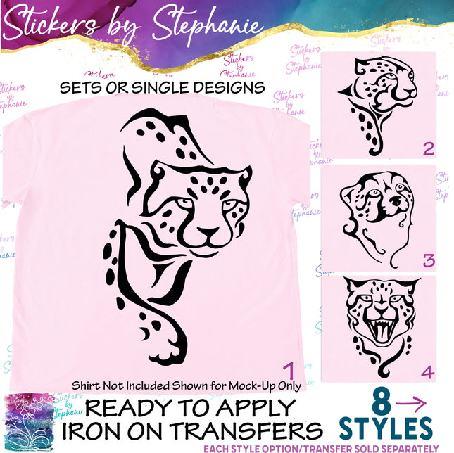(s01A-131) Cheetah Iron-On Transfer