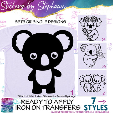 (s01A-140) Koala Iron-On Transfer