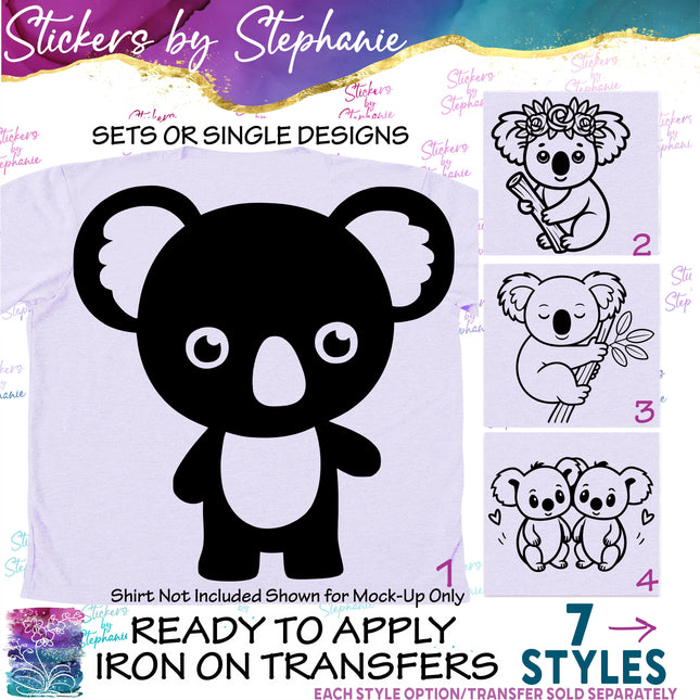 (s01A-140) Koala Iron-On Transfer