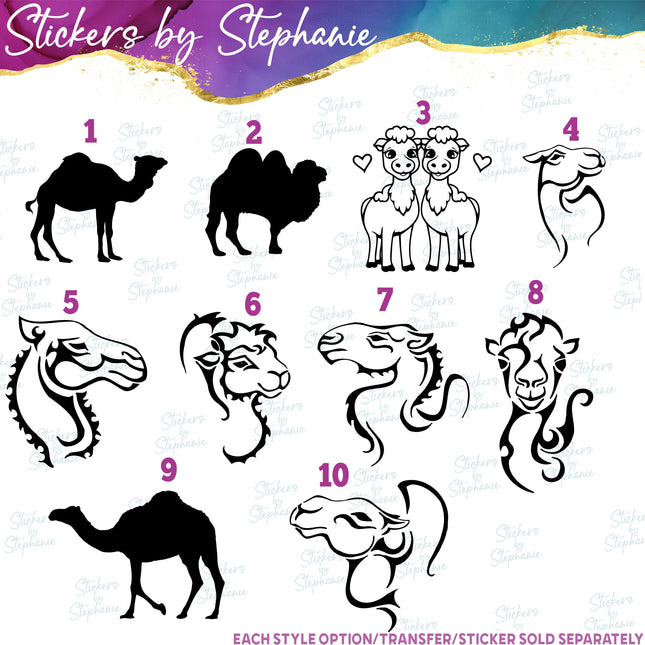 (s01A-141) Camel Iron-On Transfer