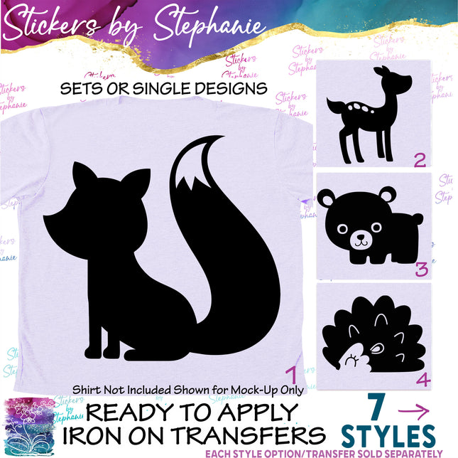 (s01A-142) Forest Animals Iron-On Transfer