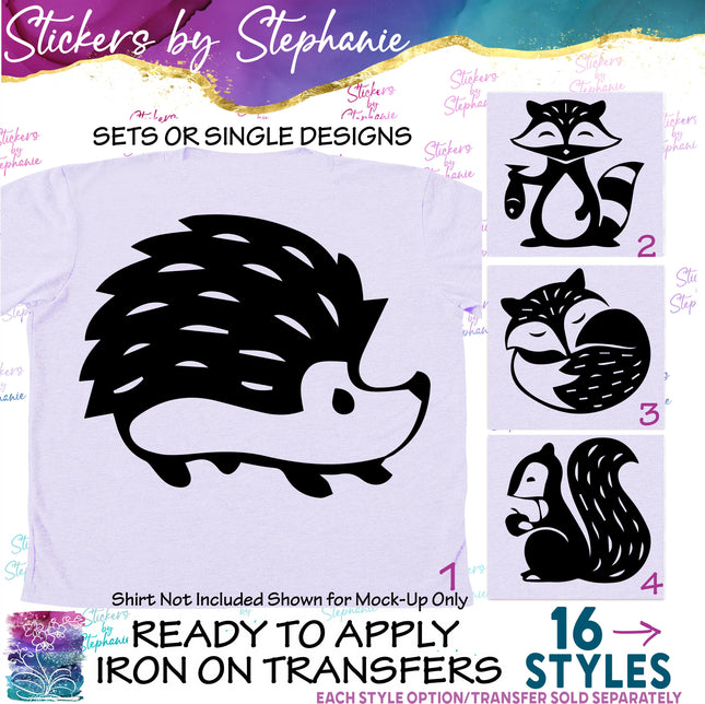 (s01A-144) Forest Animals Iron-On Transfer