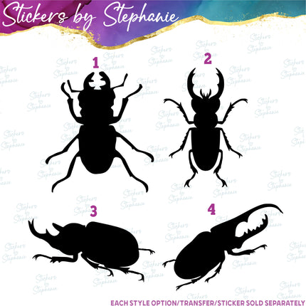 (s01A-148) Beetle Iron-On Transfer