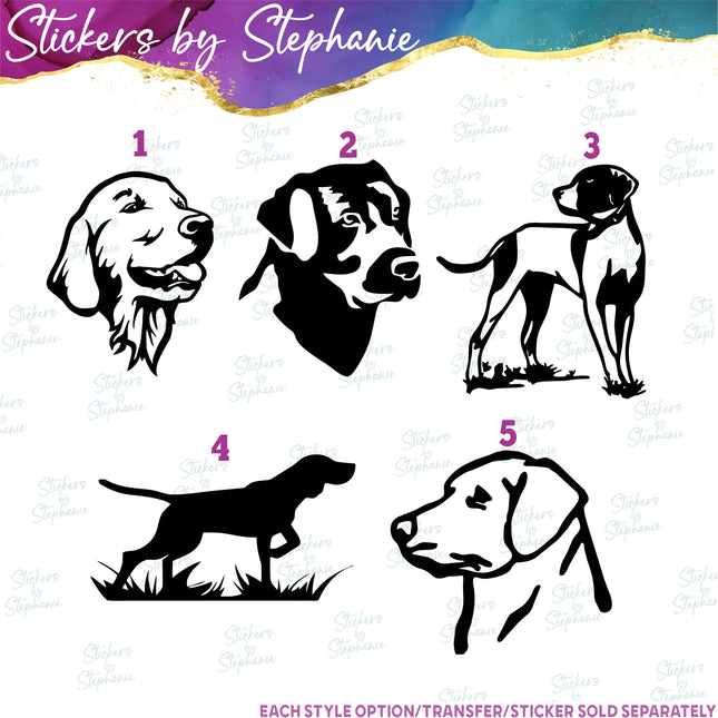 (s01A-159) Labrador, Hunting Dogs Iron-On Transfer