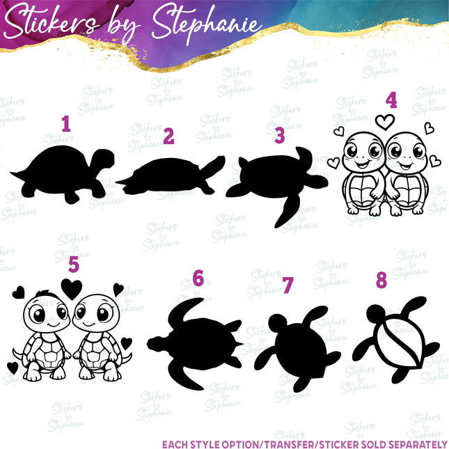 (s01A-181) Turtle Iron-On Transfer