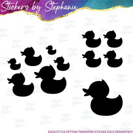 (s01A-186) Duck Rubber Duckie Iron-On Transfer