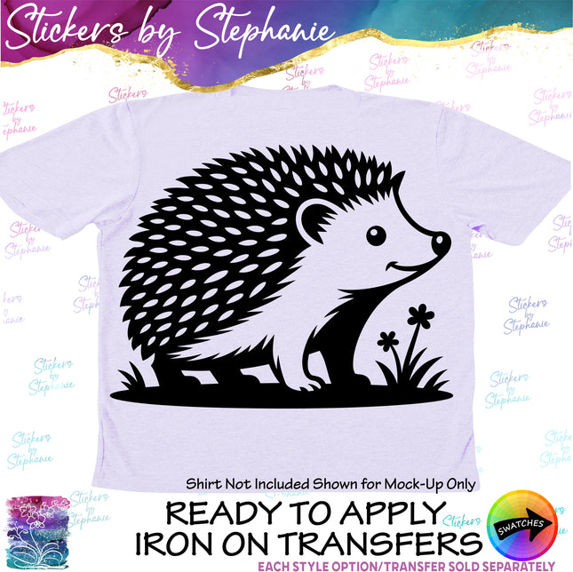 (s01A-195) Hedgehog Iron-On Transfer