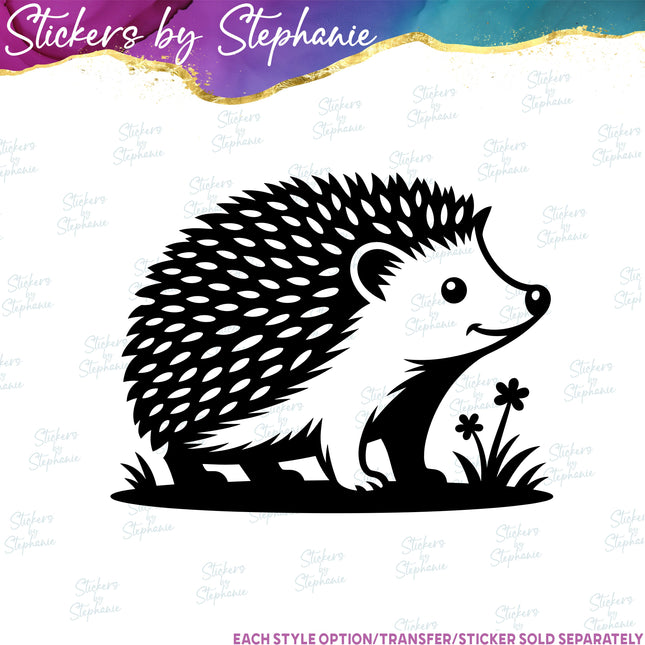 (s01A-195) Hedgehog Iron-On Transfer