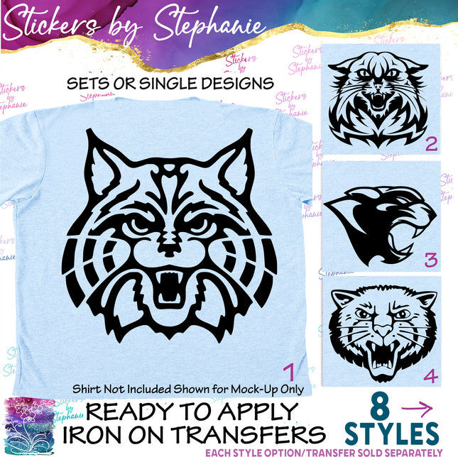 (s01A-266) Wildcat, Bearcat Iron-On Transfer