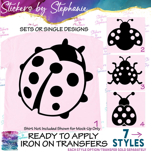 (s01A-274) Ladybug Iron-On Transfer