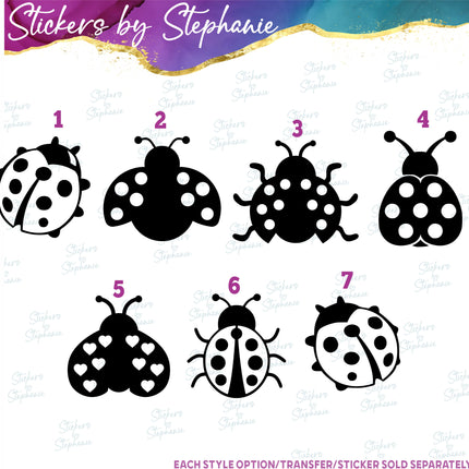 (s01A-274) Ladybug Iron-On Transfer