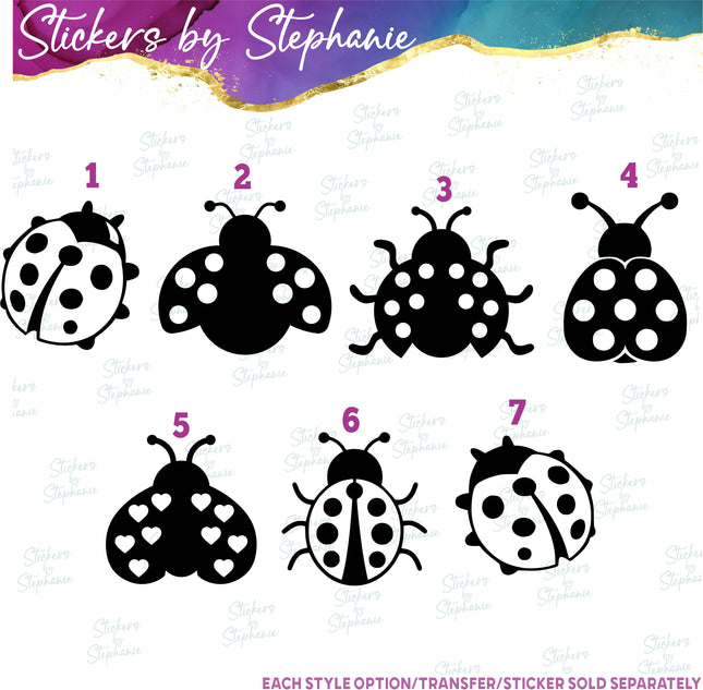 (s01A-274) Ladybug Iron-On Transfer