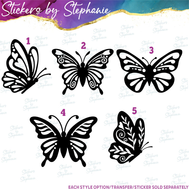 (s01A-286) Butterfly Iron-On Transfer