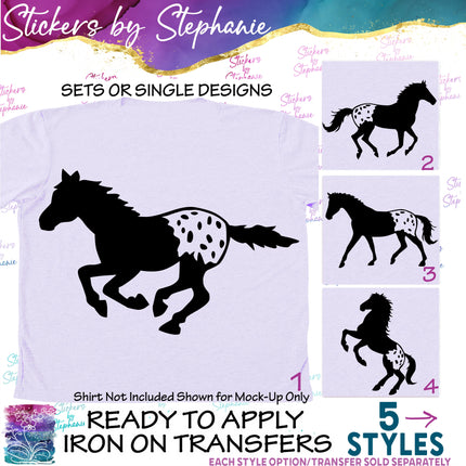 (s01A-071) Appaloosa Horse Iron-On Transfer