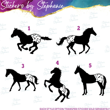 (s01A-071) Appaloosa Horse Iron-On Transfer