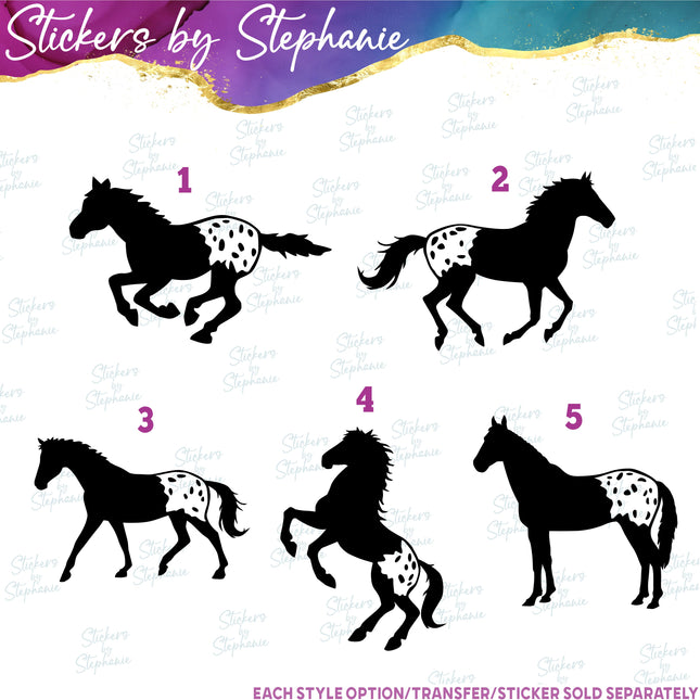 (s01A-071) Appaloosa Horse Iron-On Transfer