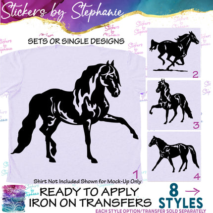 (s01A-072) Horse Iron-On Transfer