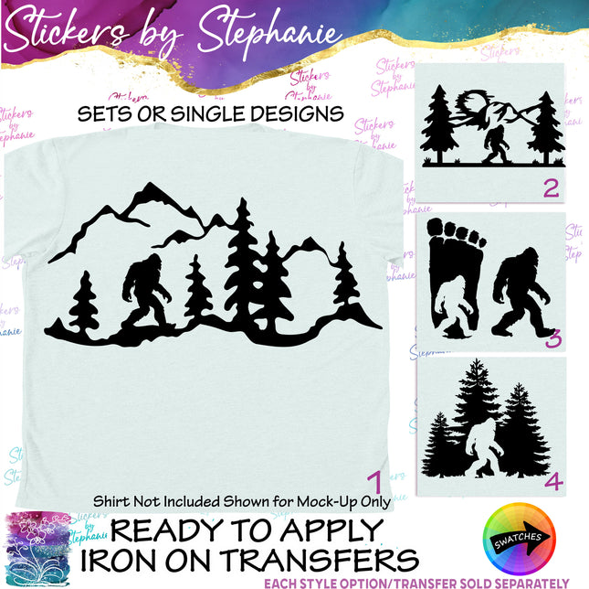 (s01A-094) Bigfoot, Sasquatch Iron-On Transfer
