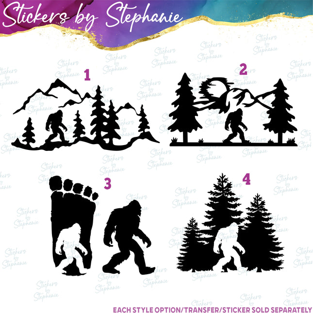 (s01A-094) Bigfoot, Sasquatch Iron-On Transfer