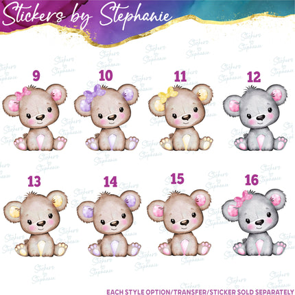 (s02A-184) Teddy Bear Boy Iron-On Transfer or Sticker