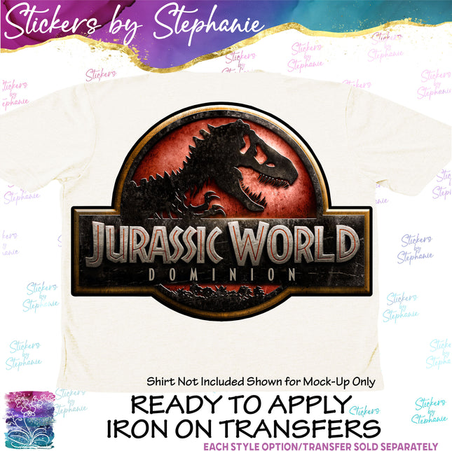 (s04-254) Dinosaur Logo Iron-On Transfer