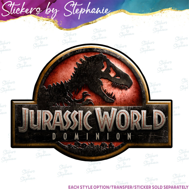 (s04-254) Dinosaur Logo Iron-On Transfer