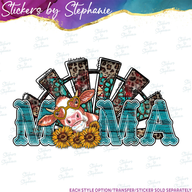 (s04-265) Mama Cow Iron-On Transfer