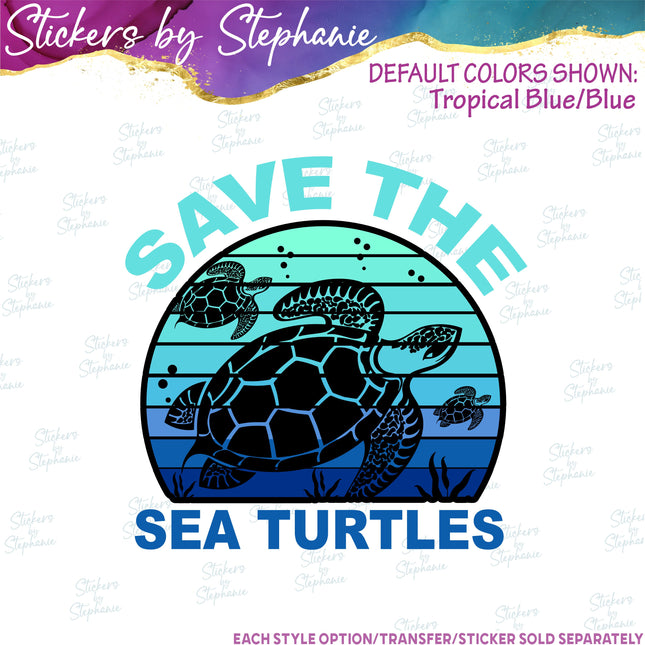 (s04-287) Save the Sea Turtles Iron-On Transfer