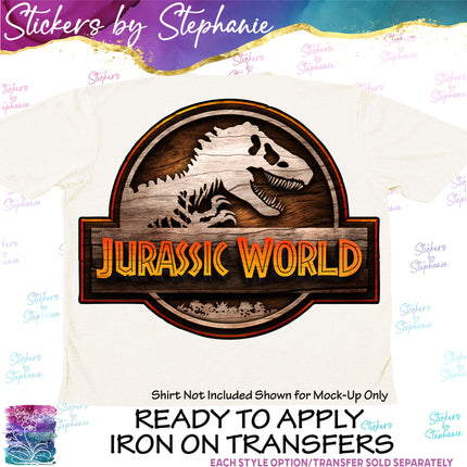 (s04-251) Dinosaur Logo Iron-On Transfer or Sticker