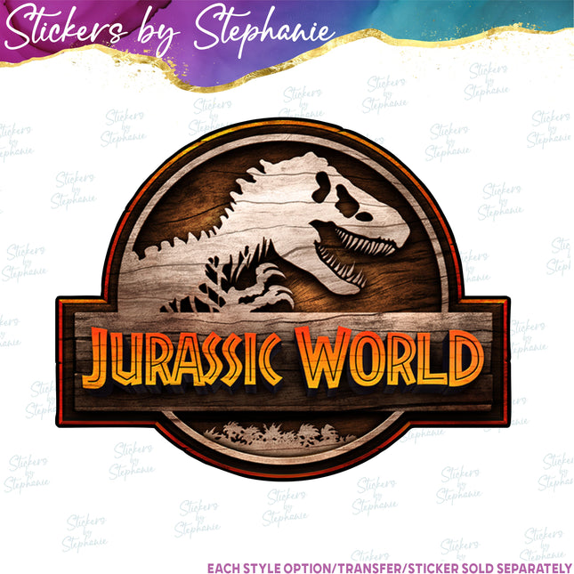 (s04-251) Dinosaur Logo Iron-On Transfer