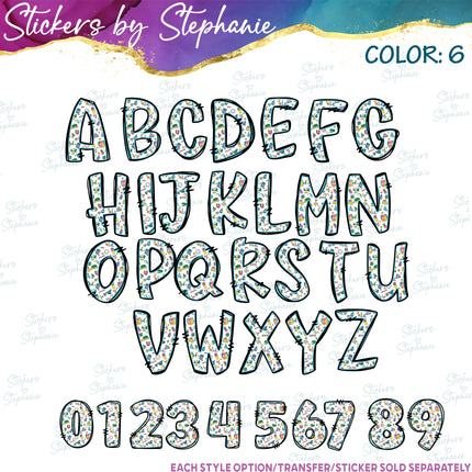 (s11-033) School Supplies Teacher Student Letters Custom Name Text Iron-On Transfer or Sticker