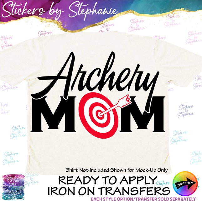 (s03-706) Archery Mom Iron-On Transfer