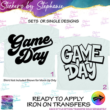 (s03-584) Game Day Iron-On Transfer