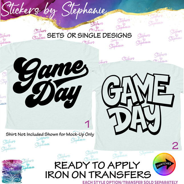 (s03-584) Game Day Iron-On Transfer