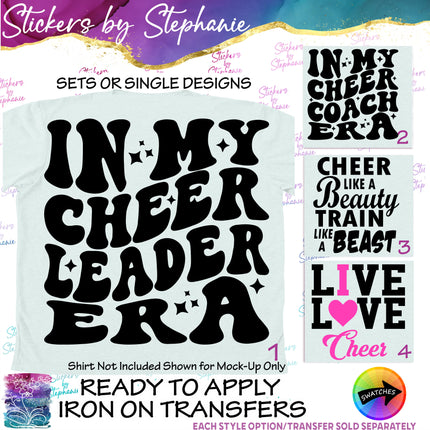 (s03-620) In My Cheerleader, Cheer Coach Era Iron-On Transfer