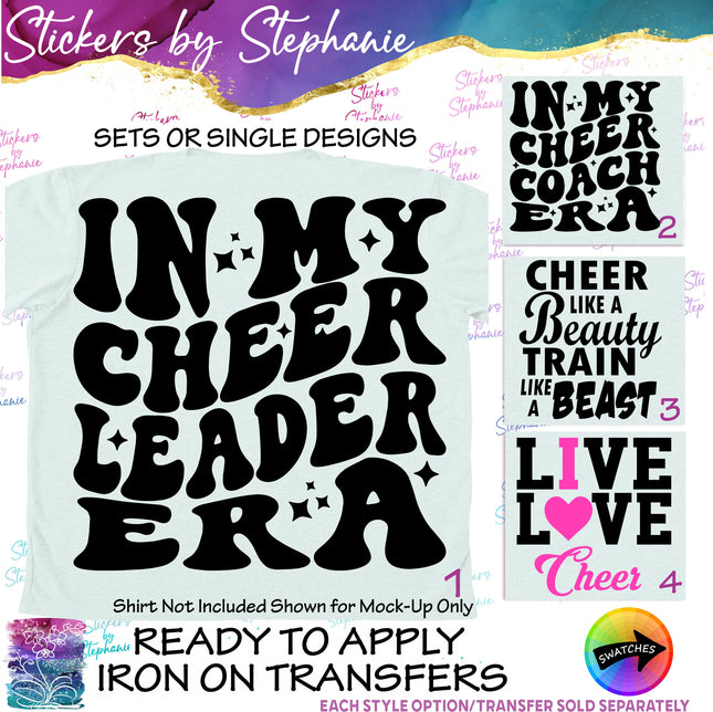 (s03-620) In My Cheerleader, Cheer Coach Era Iron-On Transfer
