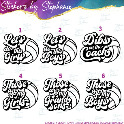 (s03-625) Let's Do This Girls Those are My Boys Iron-On Transfer or Sticker