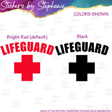 (s03-634) Lifeguard Iron-On Transfer