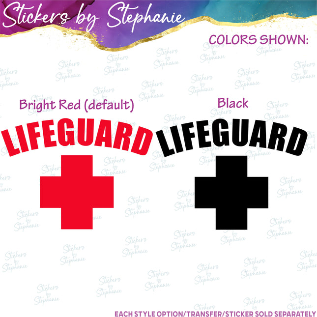 (s03-634) Lifeguard Iron-On Transfer