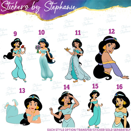 (s02C-086) Jasmine Raja Graphic Iron-On Transfer or Sticker
