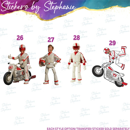 (s02C-062) Forky & Other Toy Story 3 & 4 Characters Graphic Iron-On Transfer or Sticker