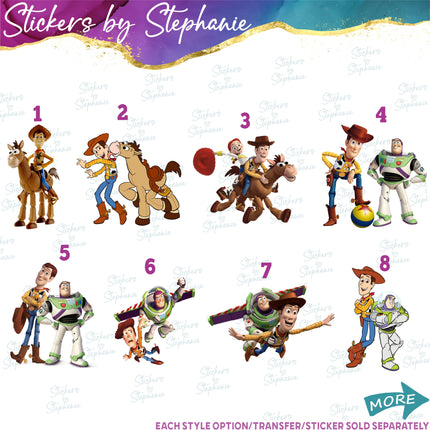 (s02C-063) Toy Story Graphic Iron-On Transfer or Sticker