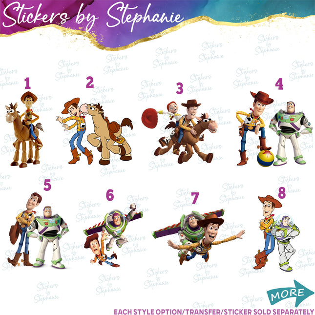 (s02C-063) Toy Story Graphic Iron-On Transfer or Sticker