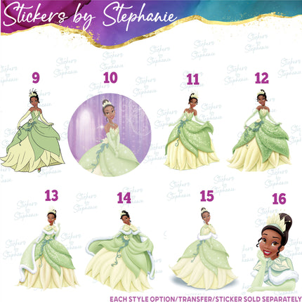 (s02C-085) Princess and the Frog Graphic Iron-On Transfer or Sticker