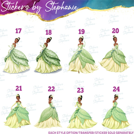 (s02C-085) Princess and the Frog Graphic Iron-On Transfer or Sticker