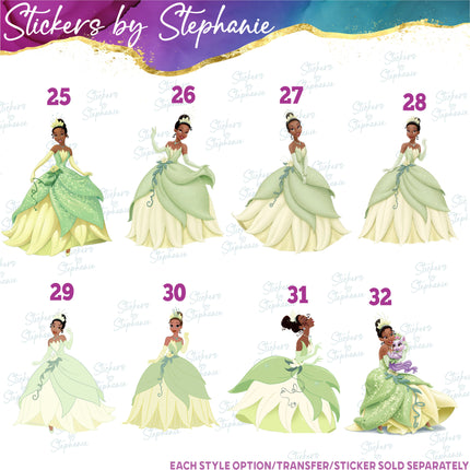 (s02C-085) Princess and the Frog Graphic Iron-On Transfer or Sticker