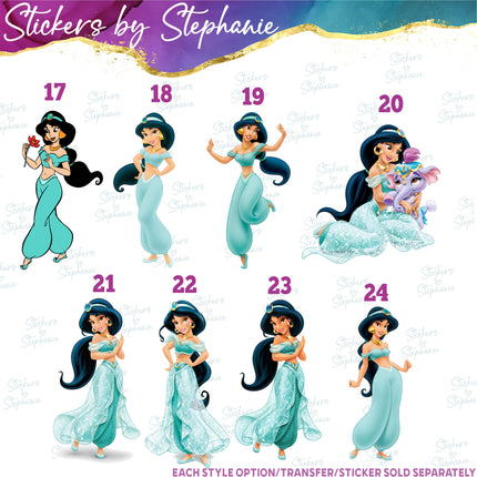 (s02C-086) Jasmine Raja Graphic Iron-On Transfer or Sticker