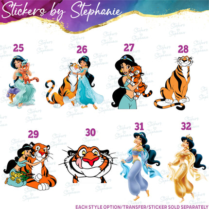 (s02C-086) Jasmine Raja Graphic Iron-On Transfer or Sticker